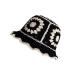 JiaTL WeyJia Crochet Bucket Hat for Women Knit Handmade Foldable Floppy Beach Hat Fashion Cute Comfy and Casual B-black