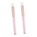 Baluue 2pcs Nose Brush Fluff Eyeshadow Brush Nose Shadow Brush Soft Eyeshadow Brush Aluminum Tube Pink
