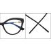 Cat-Eye Blue Light Blocking Oversized Reading Glasses - Anti Eyestrain +250 Green | International Shipping Available - Buy Online on GoSupps.com