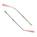 Coin glasses glasses brilliant parts made of plastic glasses substitute bracket temple metal tooth thick 1.2 mm 1 pair of rose gold