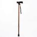 ATHUAHLR LRVTREC Crutches Retractable Old Man's Stick Solid Wood Handle Anti-Skid Walking aid Crutches (Color : Black) (Color : Black) Metallic