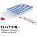 Buy EZY DOSE 2 Pack Weekly Pill Organizer - 7-Day Medicine & Vitamin Case Clear Lids 4 Daily Compartments - Ships Internationally - Buy Online on GoSupps.com
