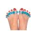 JIAHAO Gel Toe Separator Orthopedic Alignment Overlapping Hammer Toes Blue Size XL