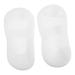 FRCOLOR 1 Pair Silicone Heel Protector Silicone Moisturizing Socks Silicone Boat Sock Spa Gel Socks Silicone Socks Beach Sock Tendon Socks Dance Socks Sole of Foot Men and Women White