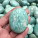 80g-120g Polished Natural Amazonite Tumbled Stones Crystal Palm Stone 1pc Chakra Reiki Balancing