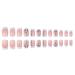 Ruarby Detachable Press On Nail Short False Nails Wine-Colored False Nails Full Cover Nail Tips Manicures Supplies for Women