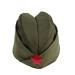 Toyvian Army Garrison Cap Canvas Sailor Dance Boat Cap Russian Military Star Side Cap for Party Cosplay Performance Red Picture 2