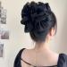 Bow Bubble Clips 2/4pcs Large Large Chiffon Bubble Bow Hair Claw Jaw Clip Hair Claw Clips for Women's Hair Accessories Claw Clip for Thick Long Hair (C(2pcs)) - Buy Online on GoSupps.com