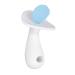 Newborn Teething Toy Large Easy Grip Baby Teether Stick Silicone Boilable Candy Shape Sensory Development Textured Handle for 6 to 12 Months (Blue White)