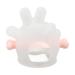 Safe Food Grade Silicone Teething Soother Toy for Baby Relief - Transparent Pink - Buy Online on GoSupps.com