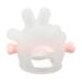 Soothing Silicone Pacifier Toys for Babies | Comfortable Chewable & Washable Teething Relief - Transparent Pink - Buy Online on GoSupps.com