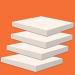 Upholstery Foam 2 inch X 20" X 20" High Density Foam Padding Seat Cushion Foam Set of 4 2Inch x 20Inch x 20Inch Pack of 4