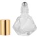 Upstore 6 Pack 8ml Glass Roll-On Bottles with Stainless Steel Roller Balls - Polygonal Cosmetic Containers for Essential Oils Perfumes & Aromatherapy (Silver Cap) - Buy Online on GoSupps.com