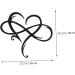 GRIRIW 1pc Iron Pendant Home Decor Heart Pendant Room Backdrop Hanging Ornament Wrought Iron Wall Hanging 45x39cm Black - Buy Online on GoSupps.com