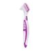 Denture Toothbrush Denture 2Pcs Double Bristle Head Denture Cleaning Brush Set Denture Brush Denture Brushes Hard Bristles Denture Brush with Toothbrush Denture Portable Ergonomic Multi-Layered