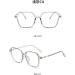 Metal TR90 Square Frame Blue Light Blocking Glasses for Women & Men - Anti UV Ray Computer & Reading Glasses - 55mm Gray - Buy Online on GoSupps.com
