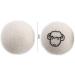 2Pcs White Wool Dryer Balls Reusable Laundry Balls Softener Washing Fleece Dry Kit Anti-Static Reduce Wrinkles and Save Time Drying Ball Laundry House Supplies(with Pattern) White No - Buy Online on GoSupps.com