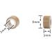 1000pcs 5.0X3.0X3.0mm Silicone Micro Rings Links Beads for Hair Extensions (Dark Blonde) 1000 pieces Dark Blonde - Buy Online on GoSupps.com