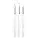 Luoshapucy nail design brush 3 pieces nail art liner brush professional nailart brush fineliner for DIY Nail Art Salon Design (white)