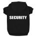 Izefia dog hooded sweater security rdc pet clothing dog shirt warmer sweater cotton cotton jacket coat small dog medium dog (black l) l black