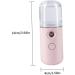 Nano Facial Mister Pink 30ml Mini Water Mister for Face USB Mini Face Mist Nano Mist Sprayer Handy Moisturizing Mist Sprayer Facial Moisturizing Mist Rechargeable Handy Mister for Skin Care - Buy Online on GoSupps.com