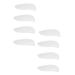 NOLITOY 4 Pairs Heel Pad Pad Flatfoot Corrector Flatfoot Insoles Plantar is Unusual Shoes Insole Supination and Pronation Corrective Heel Insoles Soft Correction Gel Transparent 7.8x3.5cm