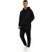 GINGTTO Men's Black Athletic Tracksuit Set - Pullover Hoodie & Sweatpants - Size Large - Buy Online on GoSupps.com