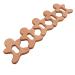 Wendysun 5pcs Lovely Cartoon Wood Teether Pure Natural Animal Gingerbread Man Shape Baby Teething Nursing Beech Teether Baby DIY Pendant Toy (5pcs)