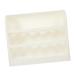 Yardenfun Egg Storage Box Egg Holder for Fridge 3- Layer Egg Storage Container Reusable Egg Holder Crisper Dog White 25.5X21.5X10CM