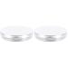 Beavorty Loose Powder Holder 4 Pcs Loose Powder Box Traveling Makeup Case Large Powder Puff Compact 5g Powder Case Mirror Mini