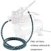 SAGUD 10ft Nylon Braided Airbrush Hose with 1/8 Size & Adapter for Most Airbrush Kits - Buy Online on GoSupps.com