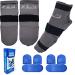 Cold Therapy Socks Foot Ice Pack Cooling Socks for Feet Heel Swelling Chemotherapy Neuropathy Plantar Fasciitis Achilles Arthritis Post Partum Foot Pain Relief(Set 2 Gray Socks 6 Ice Packs)