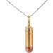 Brass & Purple Copper Bullet Cylinder Pendant Necklace - Stylish Mini Pill Holder Keychain for Men & Women - Buy Online on GoSupps.com