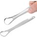 Hot Stainless Steel Tongue Scraper - Eco-Friendly Metal Cleaner & Reusable Breath Care Brush (2 Pcs) for Optimal Oral Hygiene - Buy Online on GoSupps.com