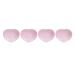 Lot de 4 pierres de gu rison en quartz rose sculpt en forme de c ur - Pierre de gu rison semi-pr cieuse