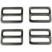 DGOL 10pcs 1 inch Zinc Alloy Slider Tri-Glide Buttons - Gun Metal Adjustable Buckle Fasteners - Buy Online on GoSupps.com
