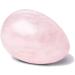 Ekyo Rose Quartz Yoni Egg (4x3 cm) - Drilled with Uncharged Cord Instructions & Cleaning Brush - Pelvic Floor Training & Meditation for Women - Buy Online on GoSupps.com