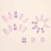 Magrace French Tip Fake Nails - 24 Pcs Square Stick on Nails for Women (A-5) A-3 - Buy Online on GoSupps.com