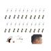 Anti-loss hearing aids and glasses connection pieces fastening loops accessories attachment to glasses ironing legs compatible with hearing amplifier (20)