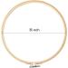 Matchne 8 inch Embroidery Hoop Set - 12PCS | Bamboo Wooden Hoops for Cross Stitch & Needlework Crafts - Buy Online on GoSupps.com
