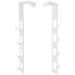 FUNOMOCYA 2pcs Door Hook Towel Rack Coat Hangers Closet Hooks for Wall Punch Hook Towel Hook Door Back 29.5X5CM White