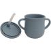 Silicone Sippy Cup for Toddler | Soft Straw Trainer Cup | Handles & Lids | 6 oz Blue - Buy Online on GoSupps.com