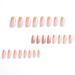 Orange Ombre Press On Nails - Short Medium Coffin Fake Nails with Glitter | 24Pcs Acrylic Ballerina False Nails for Women & Girls - Perfect for Weddings - Buy Online on GoSupps.com