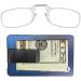 ThinOptics Stainless Steel Slim Wallet with Reading Glasses - Rectangular Black & Clear - International Shipping Available - Buy Online on GoSupps.com