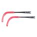 LUBrel Eyeglass Legs Eyeglass Temples 1 Pair Adjustable Silicone Eyeglass Temples for Kids Accessories Eyeglass Repair Replacement Parts Red