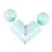Solustre box box with colored contact lenses container contact lens container case heart-shaped lens container lens container Easy colored contact lenses duplex box plastic green 9.5x3cm