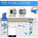 Drain Foam Cleaner Pipe Dredge Deodorant Foam Cleaner Liquid Hair Drain Clog Remover & Cleaner Pipe Dredge Deodorant Foam Cleaner for Shower Toilets Sinks Tubs (3pcs) - Buy Online on GoSupps.com