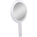 Mirrorvana Cute & Small Hand Mirror for Women - Double Sided Vanity Mirror with Handle - Portable & Lightweight Travel Mirror - 10 inch (White) - Buy Online on GoSupps.com