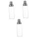 BESTonZON 3 Pcs Lecythus Salad Oil Dispenser Oil Bottle Pourer Vinegar Container Ketchup Bottle Olive Oil Dispenser Syrup Bottles Sauce Dispenser Bbq Oil Bottle Soybean Paste Leakproof Glass 6X20CMx3pcs As Shownx3pcs