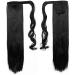 Ponytail Hair Extension 26 Long Straight Synthetic Hairpiece Clip-in Pony Tail Jet Black - Buy Online on GoSupps.com